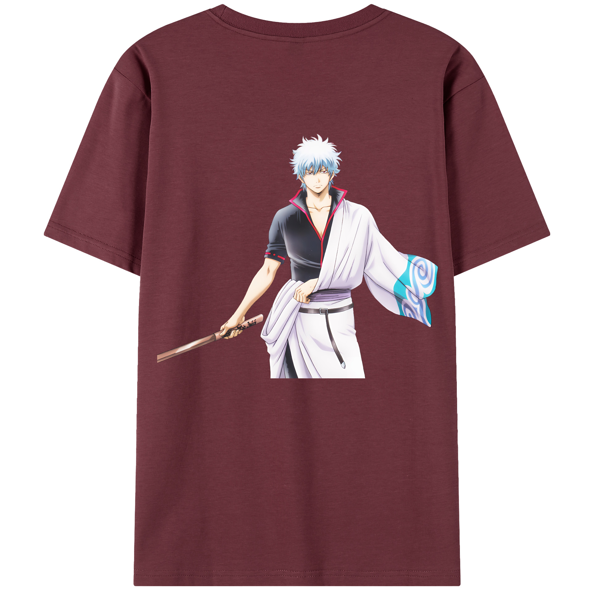 （画像用） ぎんたま 坂田銀時（さかたぎんとき） 神楽 志村新八（しむら しんぱち） GINTAMA Sakata Gintoki Kagura Shimura Shinpachi 綿100％半袖Tシャツ（背面プリント）